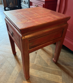 Oude bijzettafel, klein lade tafeltje