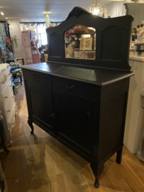 Antiek dressoir met spiegelopstand, vintage kast
