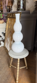 SALE !!! Glazen bottlevaas met bollen