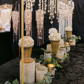 Luxe Mini Suncatchers Champagne set van 5