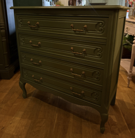 VERKOCHT Queen Ann schoenenkast, brocante halkast