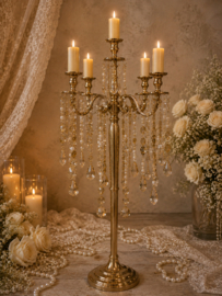 Luxe Vloerkandelaar Champagne