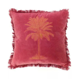 GERESERVEERD Kussen Palm Cassis 45x45