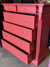 GERESERVEERD Grote ladekast, vintage kast