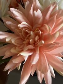 SALE!!! Boeket incl vaas dahlia’s met katjes