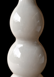 SALE !!! Glazen bottlevaas met bollen