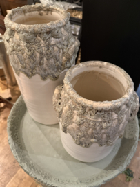 SALE!!! PTMD Set bloempotten, twee vazen