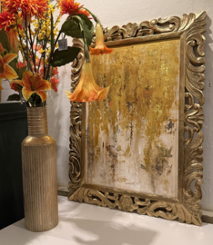 Schilderij goud in oude lijst