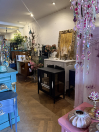 Antiek theekastje , vintage vitrine kastje
