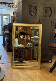 Grote facet geslepen spiegel goldleaf