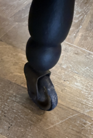 VERKOCHT Vintage bijzettafeltje, ovale serveertafel