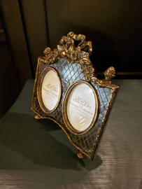Fotolijst duo zwart goud