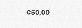 Cadeaubon €50,00