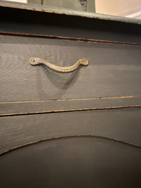 Antiek dressoir met spiegelopstand, vintage kast