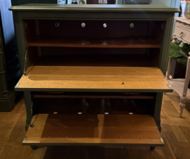 VERKOCHT Queen Ann schoenenkast, brocante halkast