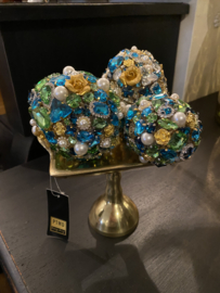 Uniek paasei S  VdlM blauw groen turquoise