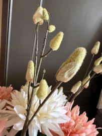 SALE!!! Boeket incl vaas dahlia’s met katjes