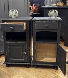 Set vintage nachtkastjes