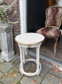 Vintage bijzettafel, oud tafeltje