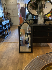 Vintage spiegel 88x40,5 zwart
