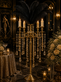 Luxe Vloerkandelaar Champagne