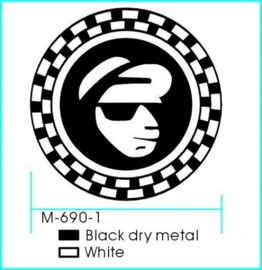 2 Tone Head - metal pin