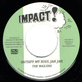 The Wailers - Satisfy My Soul Jah Jah 7"