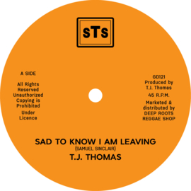 T.J. Thomas - Sad To Know I Am Leaving 12"