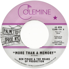Ben Pirani & The Means of Production - More Than A Memory 7"