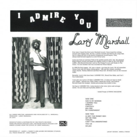 Larry Marshall ‎- I Admire You LP