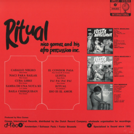 Nico Gomez & His Afro Percussion Inc. - Ritual LP