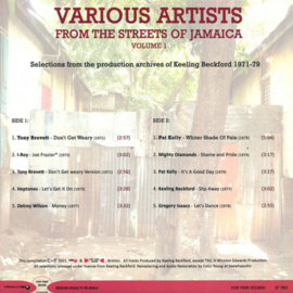 Various - From The Streets Of Jamaica Vol. 1 LP