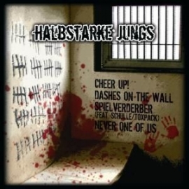 Halbstarke Jungs  / The Warriors - split LP (2nd press, blue vinyl)