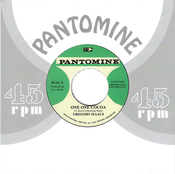 Gregory Isaacs - One One Cocoa 7"