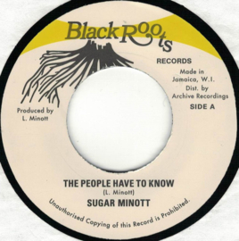 Sugar Minott - The People Have To Know 7"