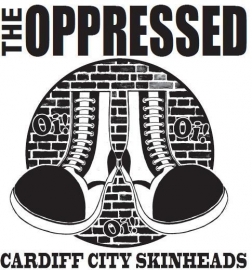 The Oppressed - Cardiff City Skinheads T-Shirt  (navy blue)