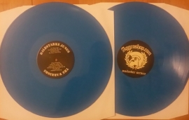 Halbstarke Jungs  / The Warriors - split LP (2nd press, blue vinyl)