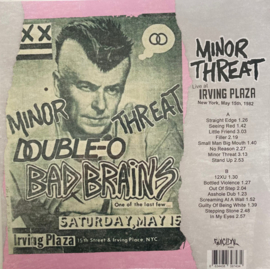 Minor Threat ‎- Live At Irving Plaza (New York 1982) LP
