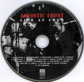 Agnostic Front - Live At CBGB CD