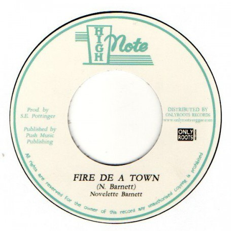 Novelette Barnett ‎- Fire De A Town 7"