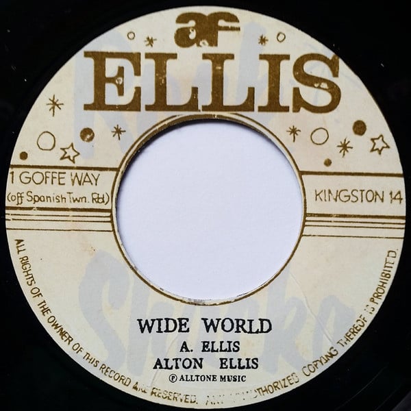 Alton Ellis - Wide World / Dedication 7"