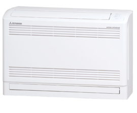 Mitsubishi Duosplit airco SCM40ZS-W Wandunit SRK20ZS-W/ Vloerunit SRF25ZS-W