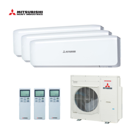 Mitsubishi Multisplit airco SCM100ZS-W Wandunit 2x SRK20ZS-W/ SRK50ZS-W