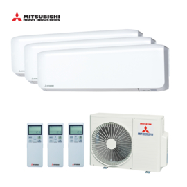 Mitsubishi Multisplit airco SCM50ZS-W Wandunit 2x SRK20ZS-WF/ SRK35ZS-WF