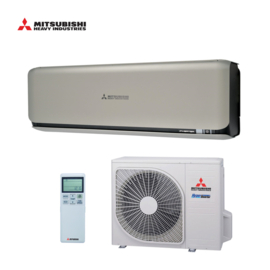 Mitsubishi airco SRK20ZSX-WT + SRC20ZSX-W 2,0kW Titanium/Black