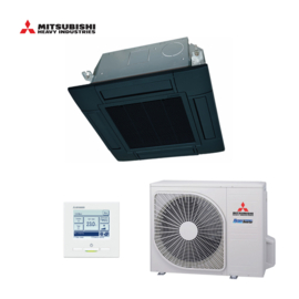 Mitsubishi Cassette airco FDTC60VH + SRC60ZSX-W 6,0kW Black