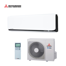 Mitsubishi airco SRK35ZSX-WFB + SRC35ZSX-W 3,5kW Black/White