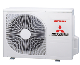 Mitsubishi airco SRK20ZS-WB + SRC20ZS-W 2,0kW Black/White