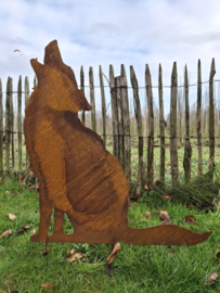 Tuinsteker wolf huilend