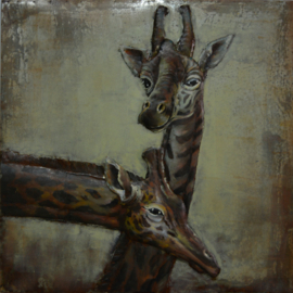 3D Schilderij "Giraffen"